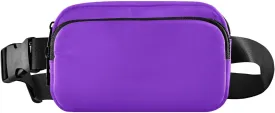 Blue Violet Fanny Packs for Women Men, Crossbody Bags Fashionable Running Waist Packs with Adjustable Strap for Traveling Blue Violet