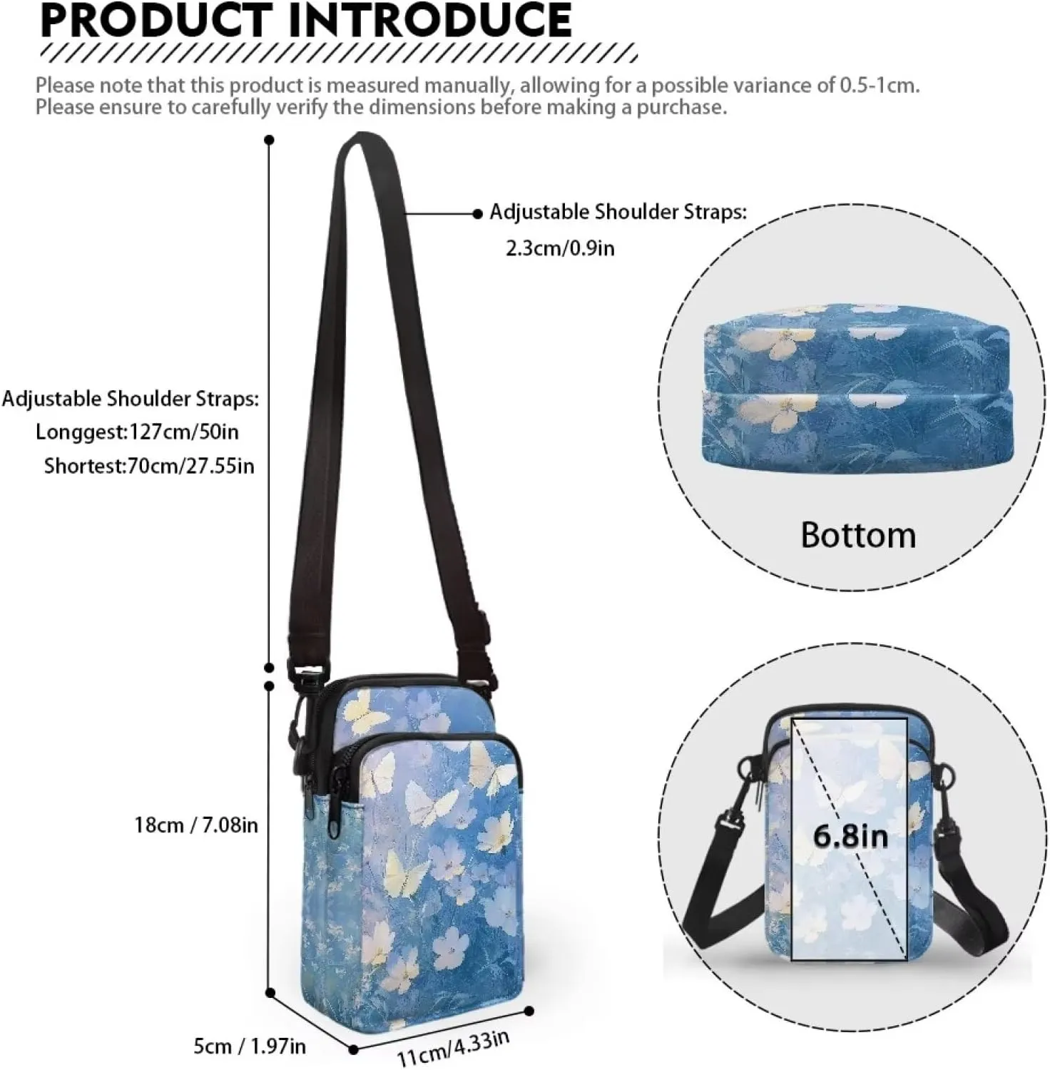 Custom Small Cell Phone Crossbody Bags for Women Lady Fashion Purse and Handbag for Organizer
