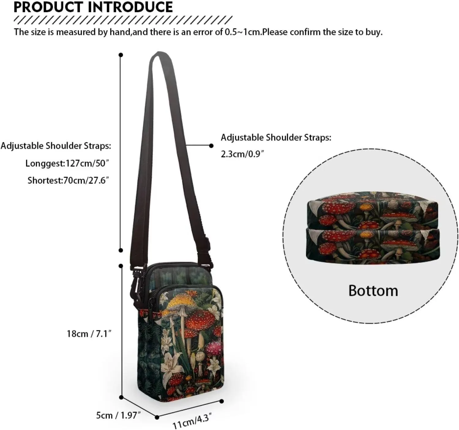 Custom Small Cell Phone Crossbody Bags for Women Lady Fashion Purse and Handbag for Organizer