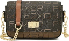 FOXLOVER Small Crossbody Bag for Women PVC Leather Cell Phone Holder Credit Card Slot Shoulder Bag Purse Lightweight Handbags