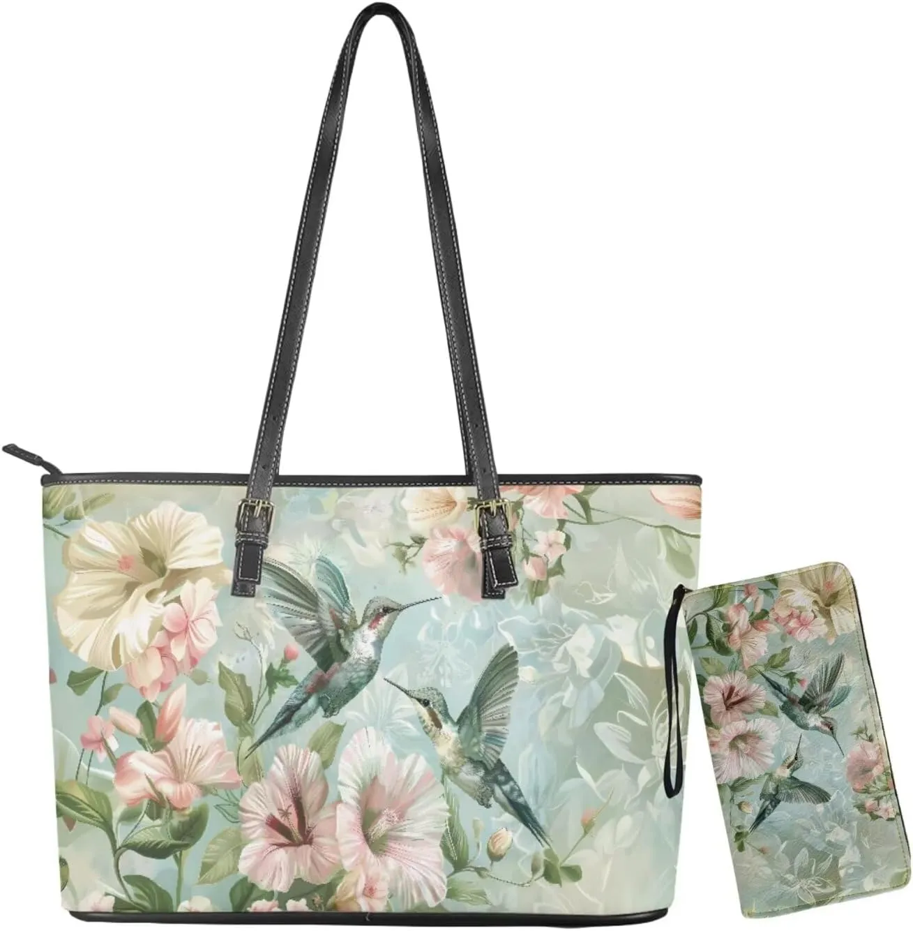 Handbags for Women Shoulder Bags Tote Satchel Hobo 2pcs Purse Set
