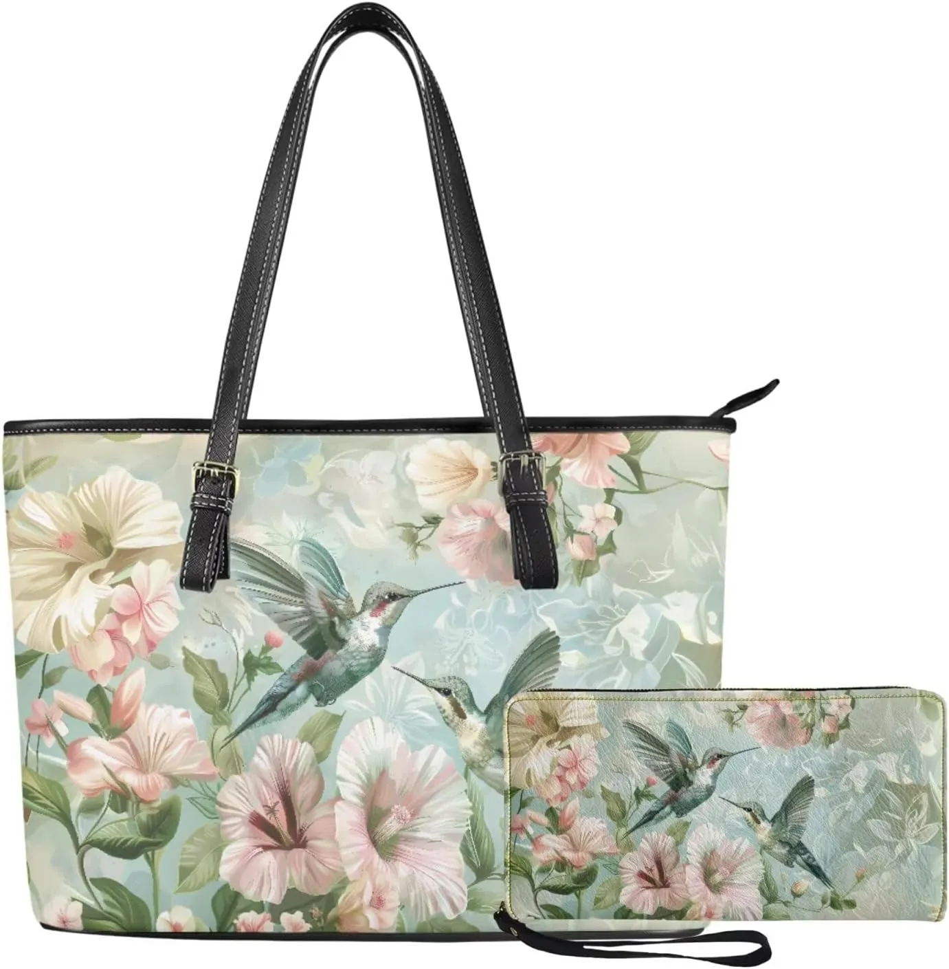 Handbags for Women Shoulder Bags Tote Satchel Hobo 2pcs Purse Set