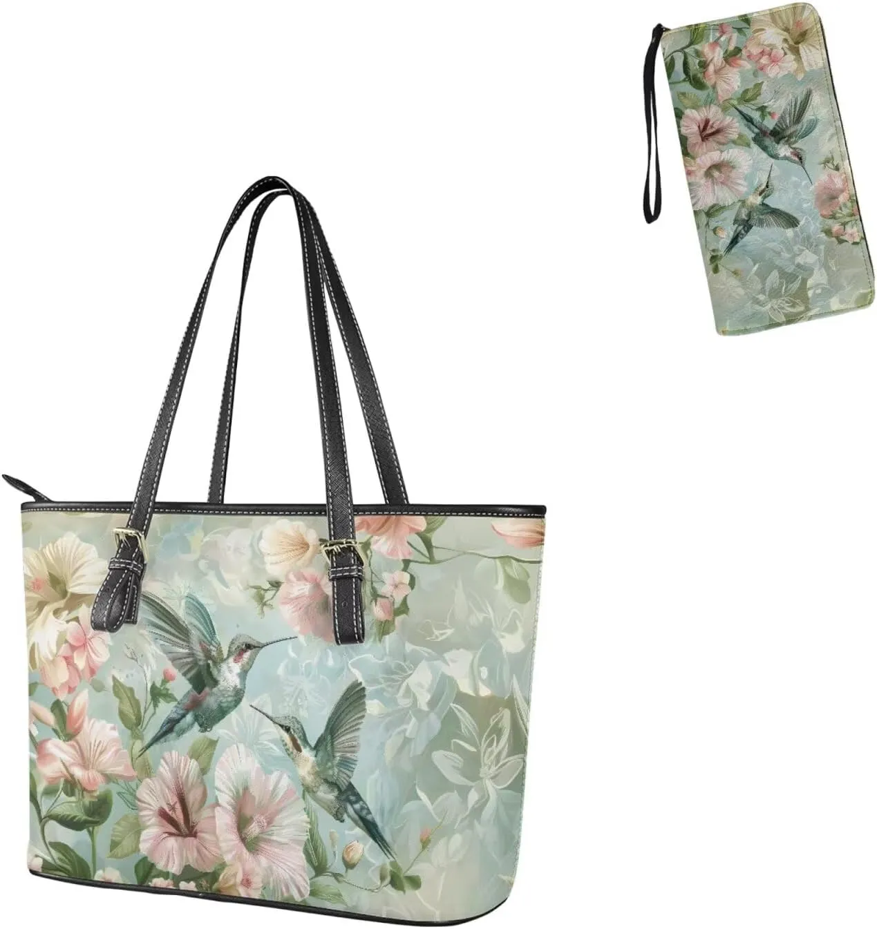 Handbags for Women Shoulder Bags Tote Satchel Hobo 2pcs Purse Set