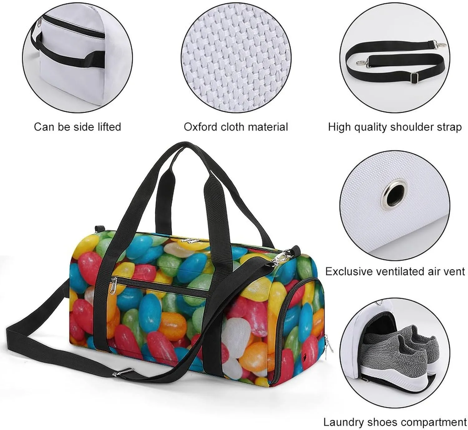 'His Eyes Are on The Sparrow Fitness Bag with Large Capacity Backpack And Waterproof Bag