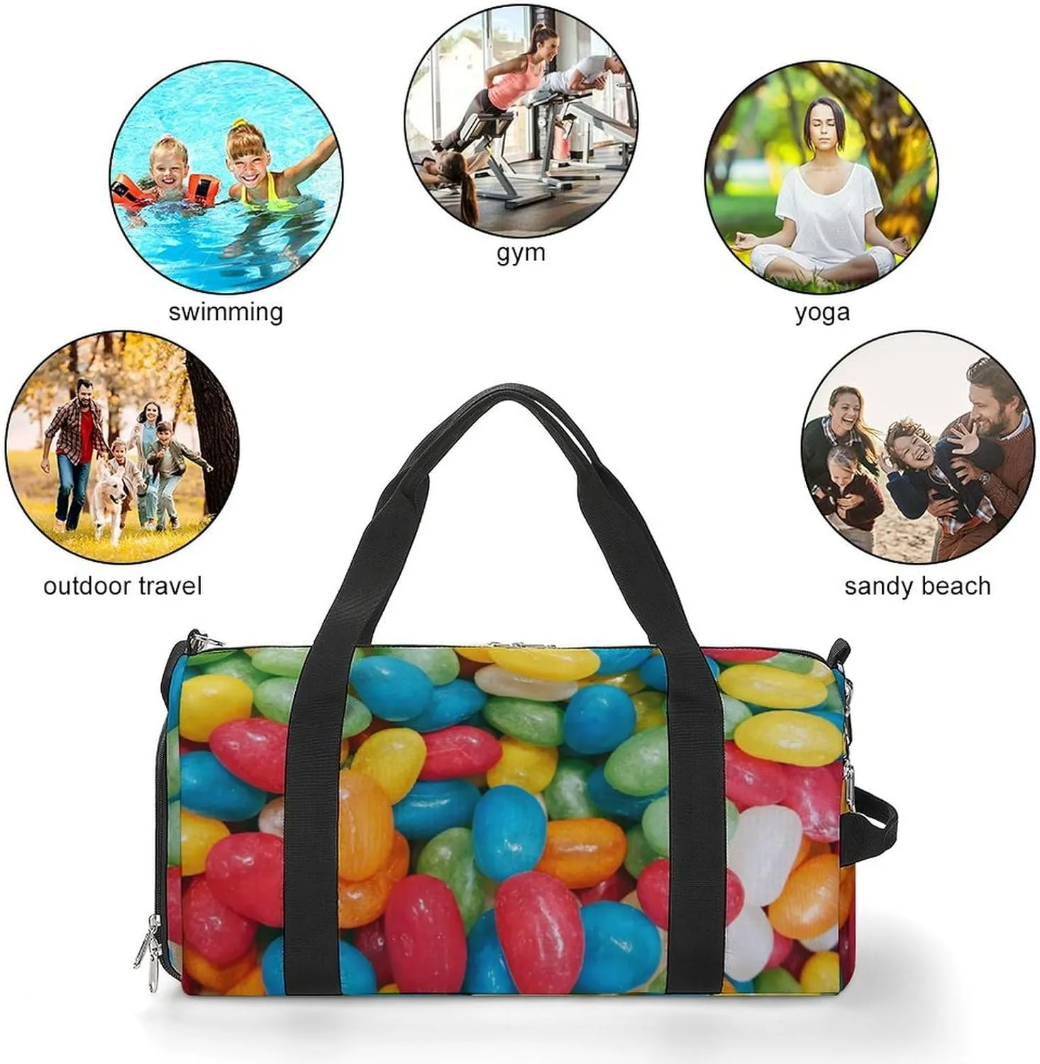 'His Eyes Are on The Sparrow Fitness Bag with Large Capacity Backpack And Waterproof Bag