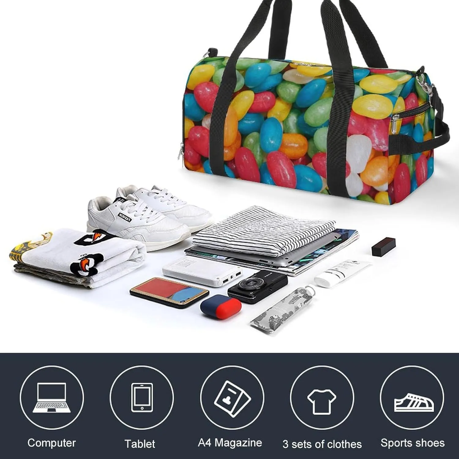 'His Eyes Are on The Sparrow Fitness Bag with Large Capacity Backpack And Waterproof Bag