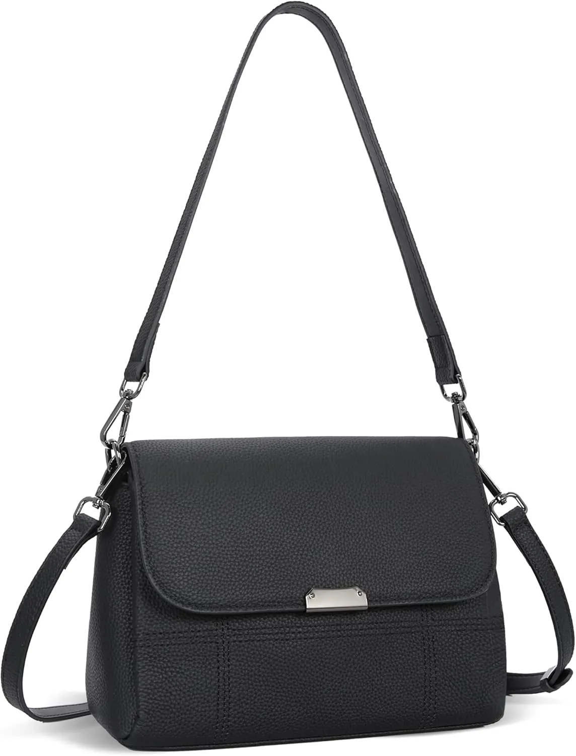 Iswee Genuine Leather Purses for Women Crossbody Bags Designer Shoulder Handbags Ladies Purses Casual Bag