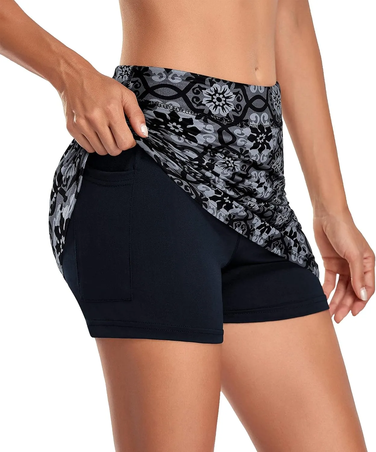 Kimmery Women's Athletic Tennis Skorts Golf Skirts with Pocket Sizes M-3XL