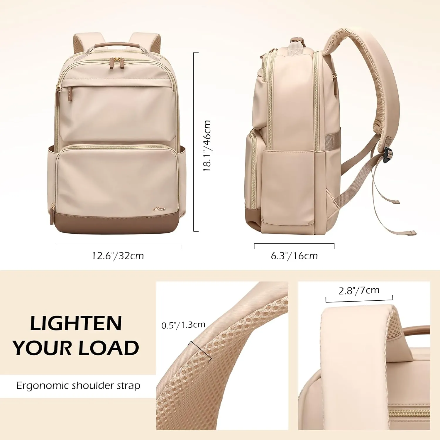 Laptop Backpack for Women Men 16 Inch Laptop Bookbag Waterproof Bags Computer Adult Backpacks Business Daily Purse Bag with Laptop Compartment
