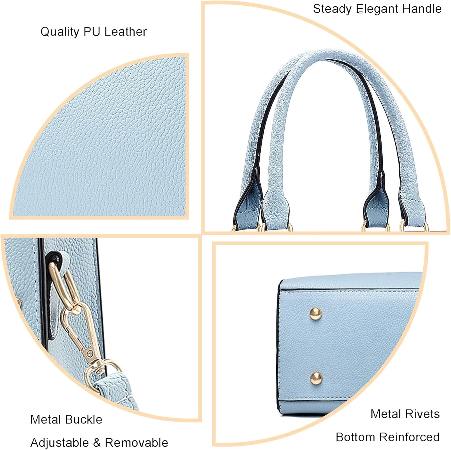 Purses for Women Crossbody Handbags Bags for Womens Shoulder Purse PU Leather Satchel Tote Bag Top Handle