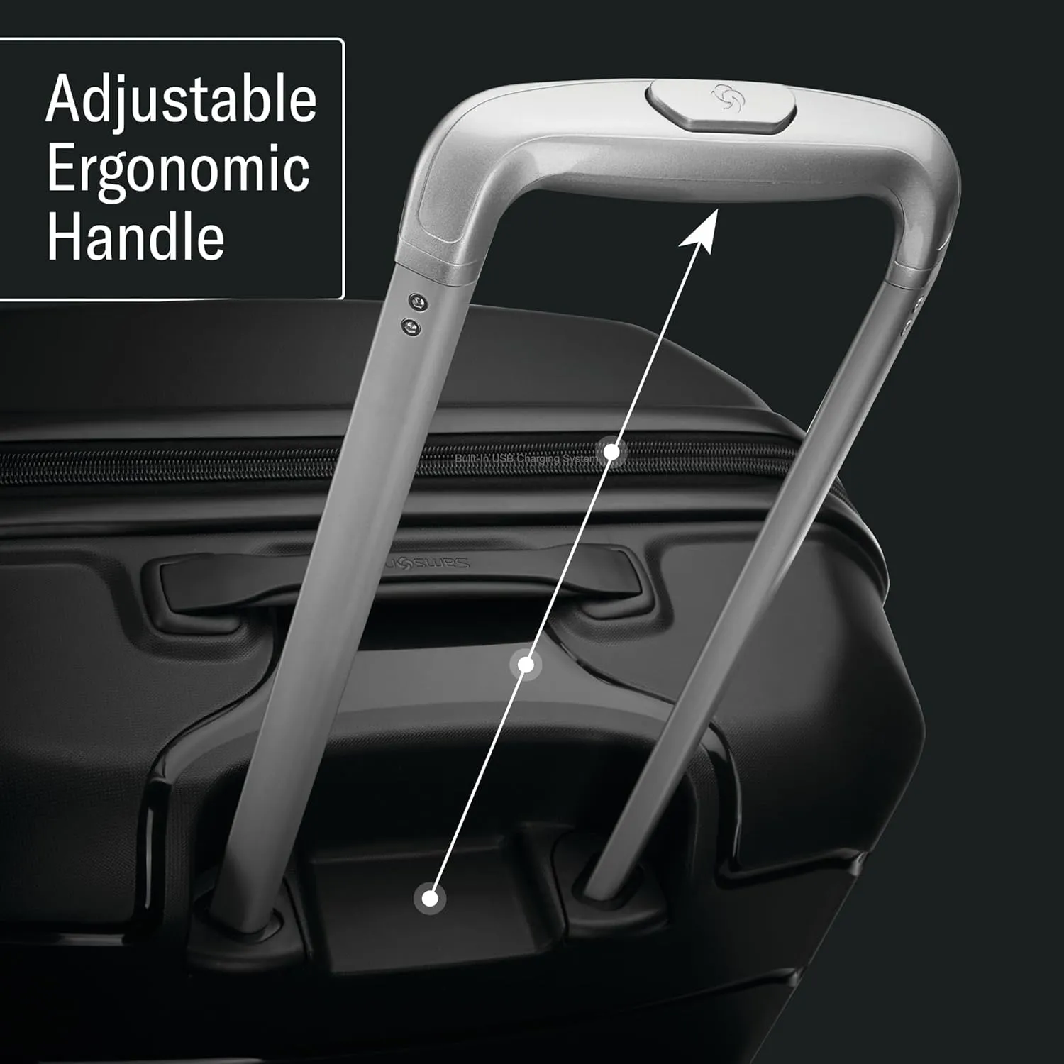 Samsonite Freeform 21-Inch Hardside Carry-On Luggage - Hardshell Carry-On Suitcase - TSA, Airline-Approved - Expandable Hard Shell, Smooth Spinner Wheels for Lightweight Travel - Amethyst Purple