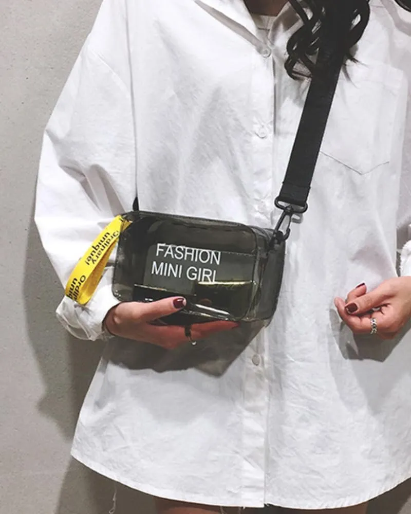 Small Transparent Jelly Bags Jelly Purses Women's Crossbody Bag Clear Shoulder Bags for women PVC Handbags