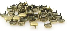 SQXBK 100PCS 8mm Round Dome Studs Metal Claw Beads Nailhead Rivets Spike Studs Spots Punk Rock DIY Round Dome Studs Metal Claw Beads Nailhead Rivets for Leather Craft Clothes Belt Bag Shoes Bracelet
