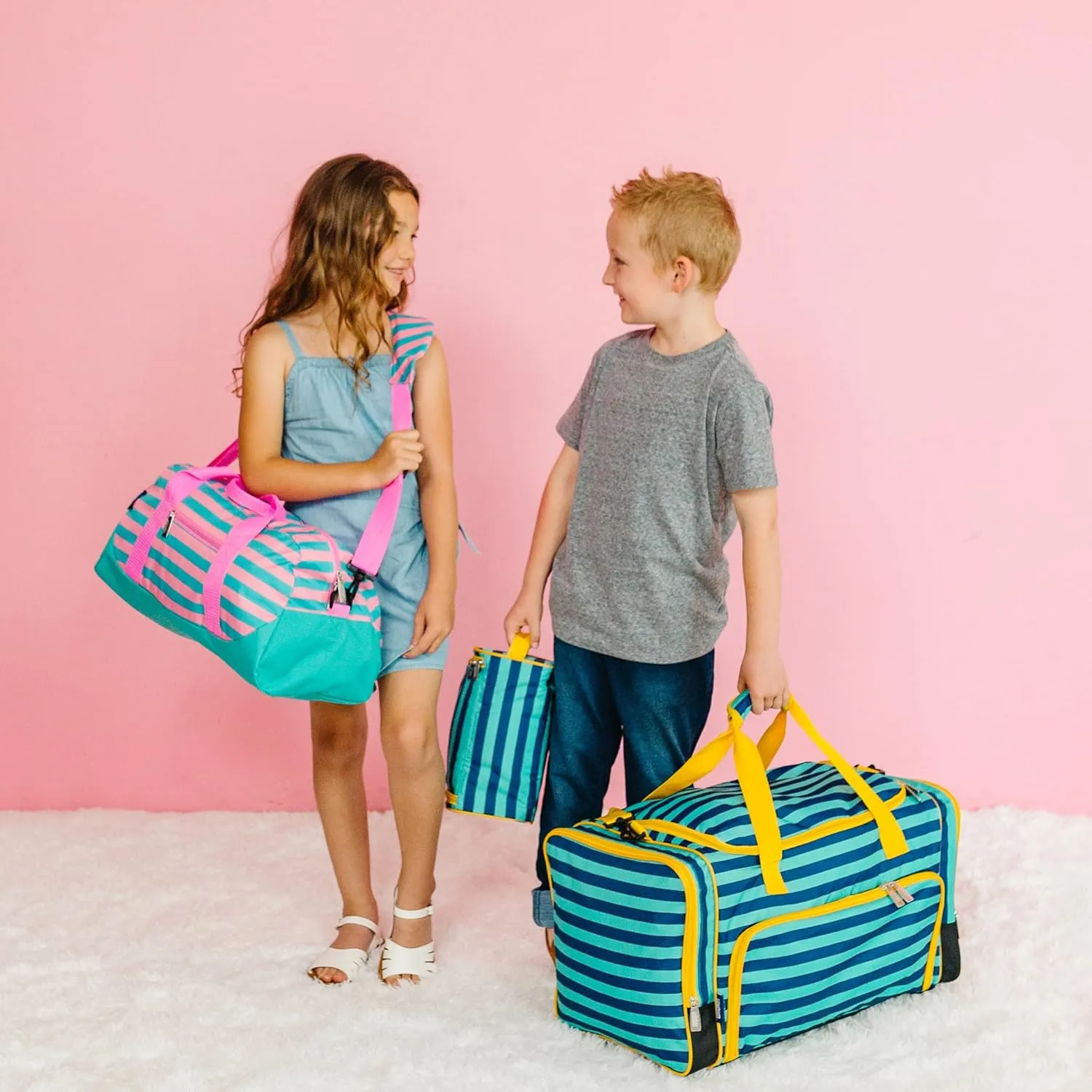 Wildkin Kids Weekender Duffel Bag  Carry-On Size for School, Travel, & Sleepovers