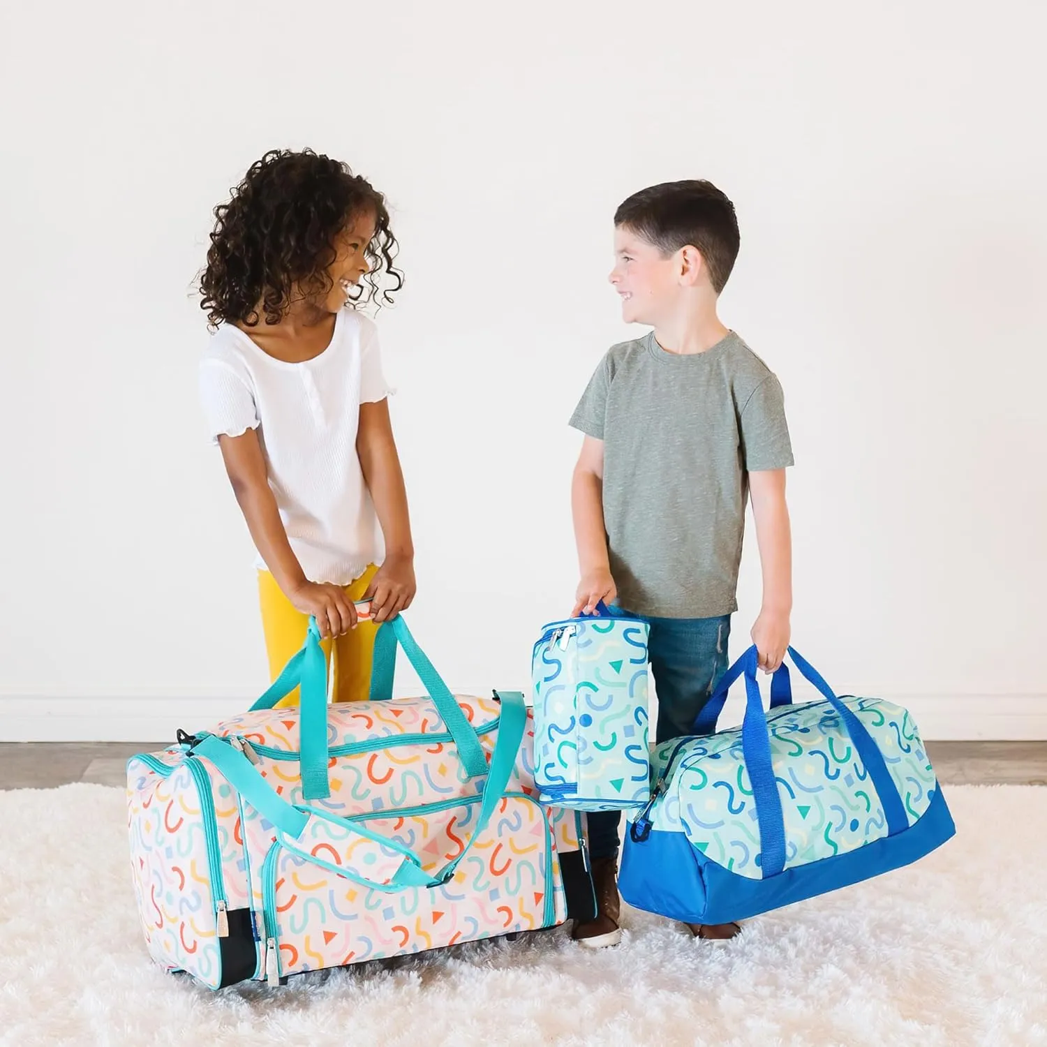 Wildkin Kids Weekender Duffel Bag  Carry-On Size for School, Travel, & Sleepovers