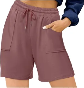 Womens Athletic Shorts Y2k Boxer Shorts Lounge Sleep Plaid Shorts Pajama Bottoms Maternity Casual Pants Yoga Clothing